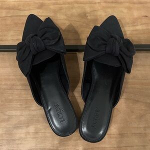 JCrew Navy Suede Mule